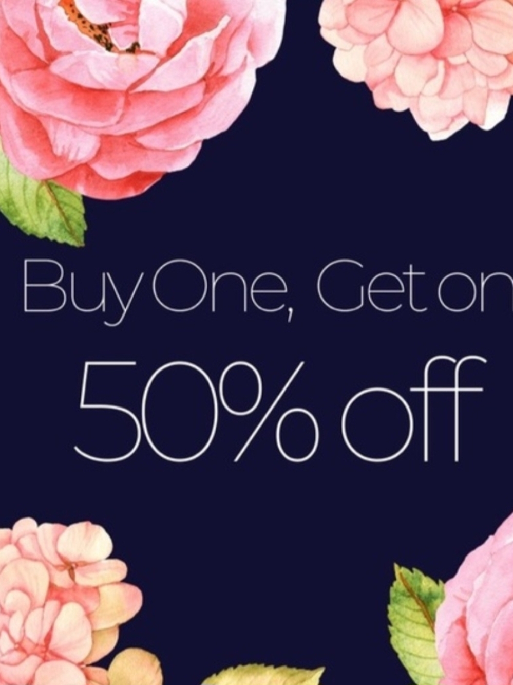 Buy One Get One 50% Off (Equal Or Lesser Value) On All Listings!